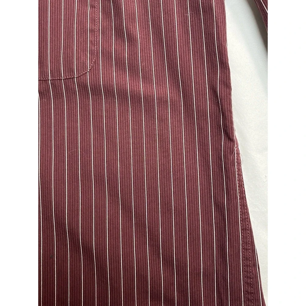 Texas A&M Aggies Antigua Button Down Shirt Men's M Maroon Stripes Long Sleeve - Picture 13 of 14